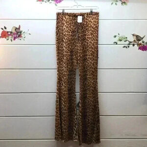 Juniors leopard print pants large